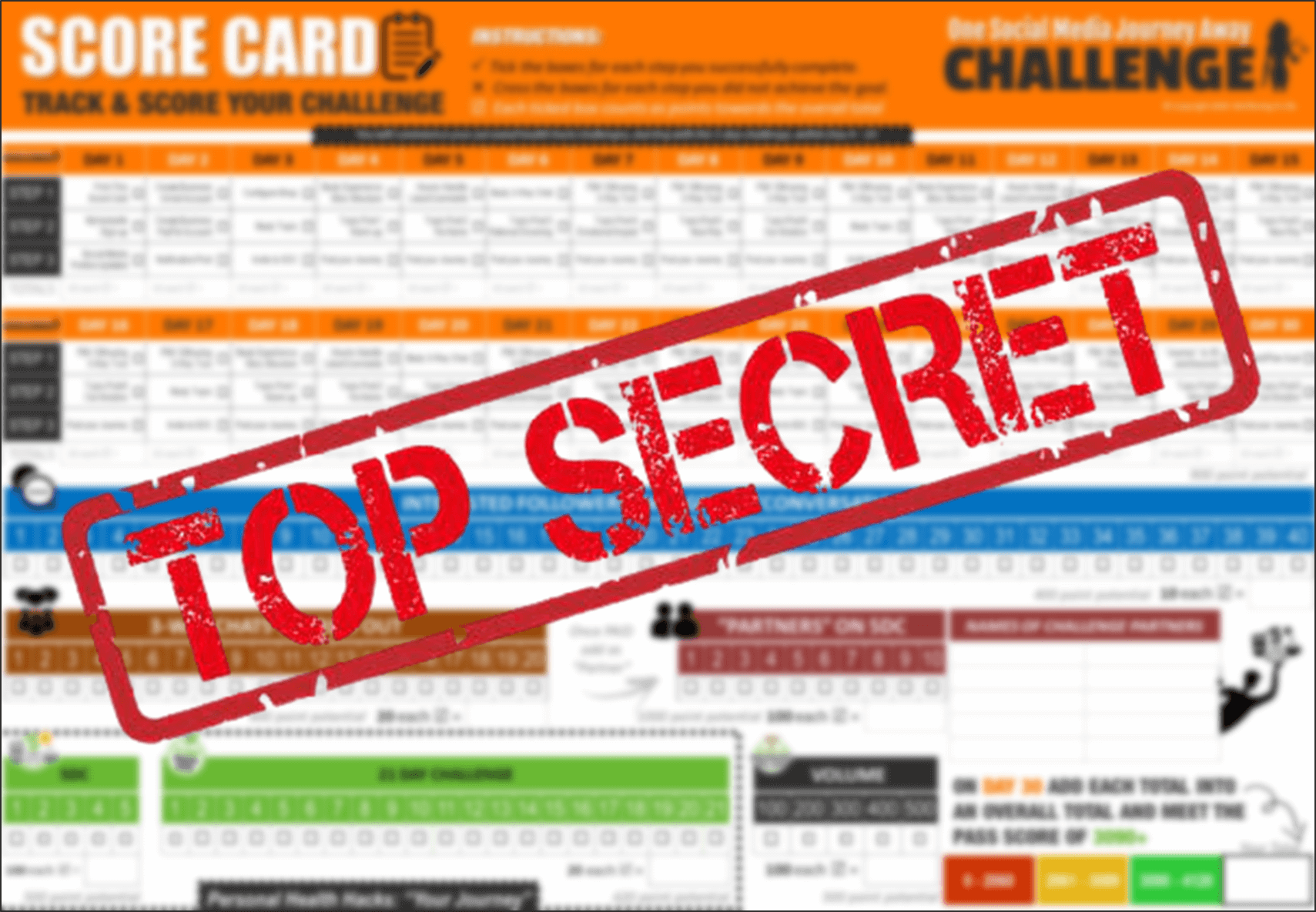 Top Secret 30 Day Plan