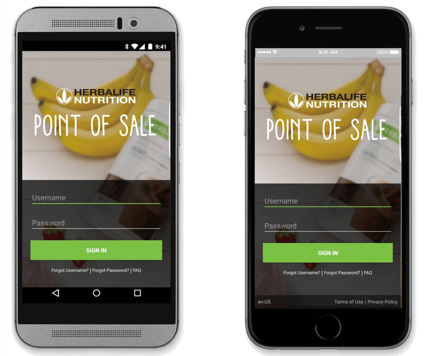 Mobile application for easy product ordering